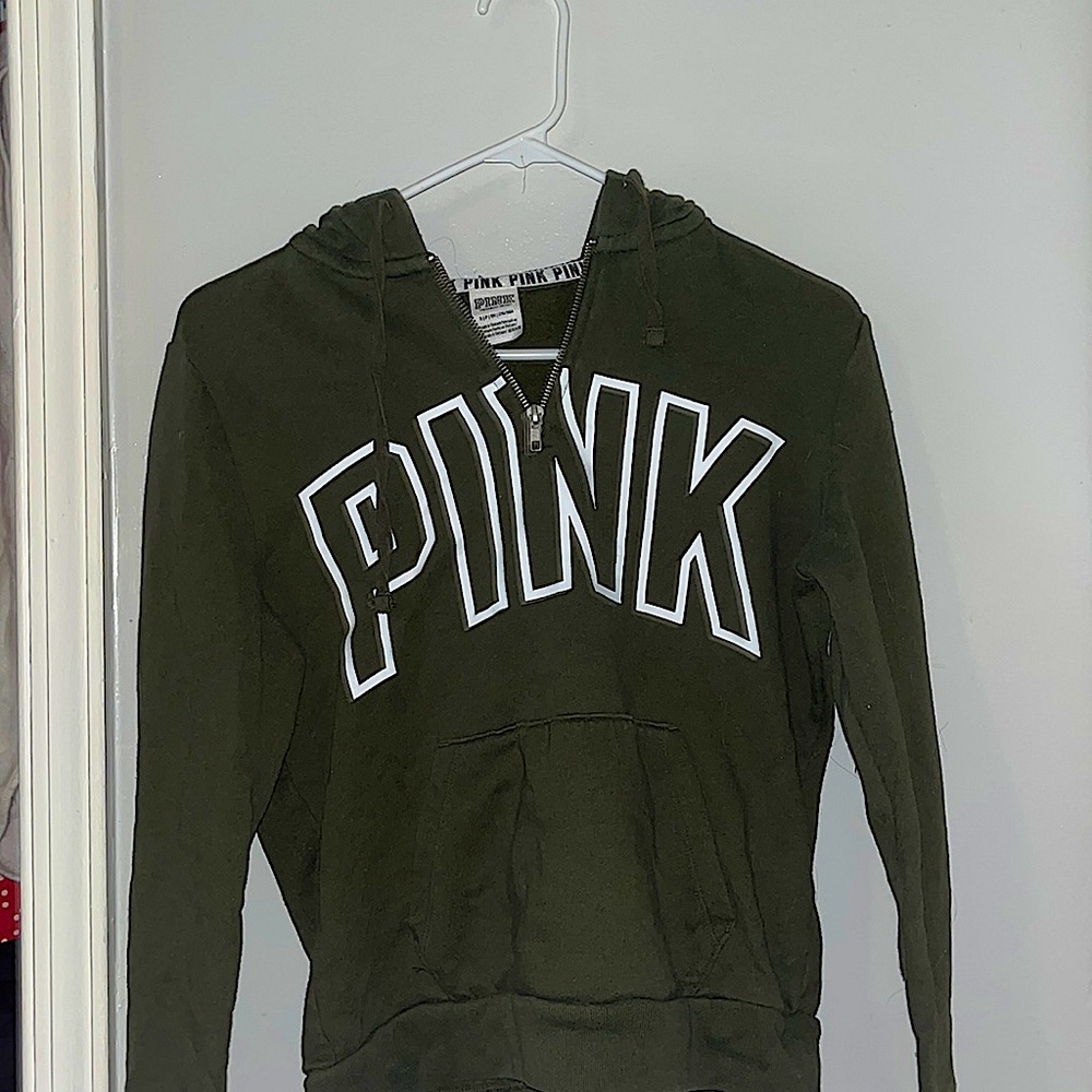 Quarter zip up with pockets from Pink